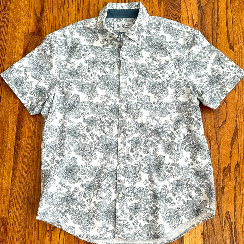 Original Penguin Men’s button down, short sleeve shirt